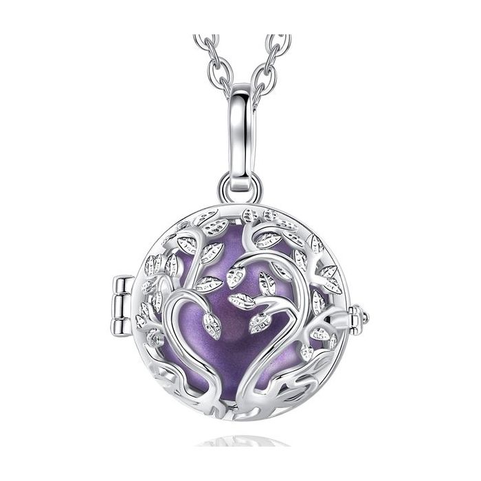 Collier De Grossesse Bola Avec Bille Sonore – Modèle Oiseaux Doré – Fait Main, Neuf Avec étiquettes