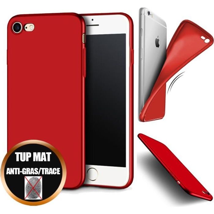 coque iphone 6s rouge mat