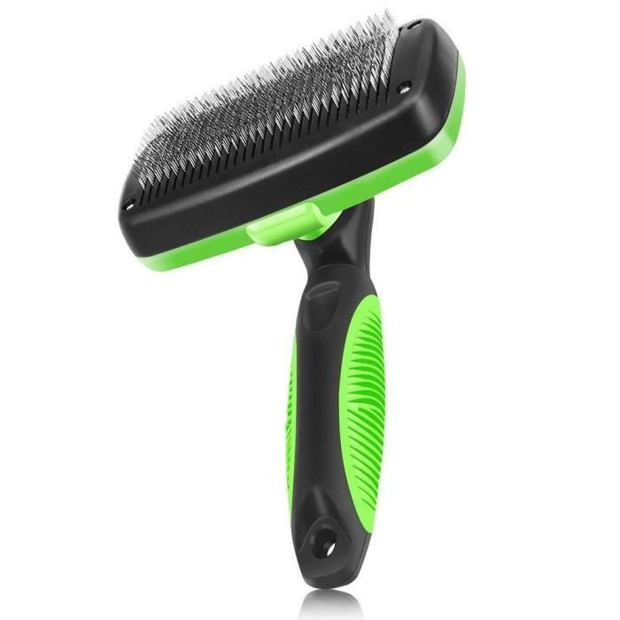 Brosse Pour Chien Et Chat - Brosse 2 En 1 Pour Animaux De Compagnie - Brosse Pour Sous-poil - Brosse Pour Enlever Le Sous-poil Mort, Les Poils Emmêlés Et Les Nœuds