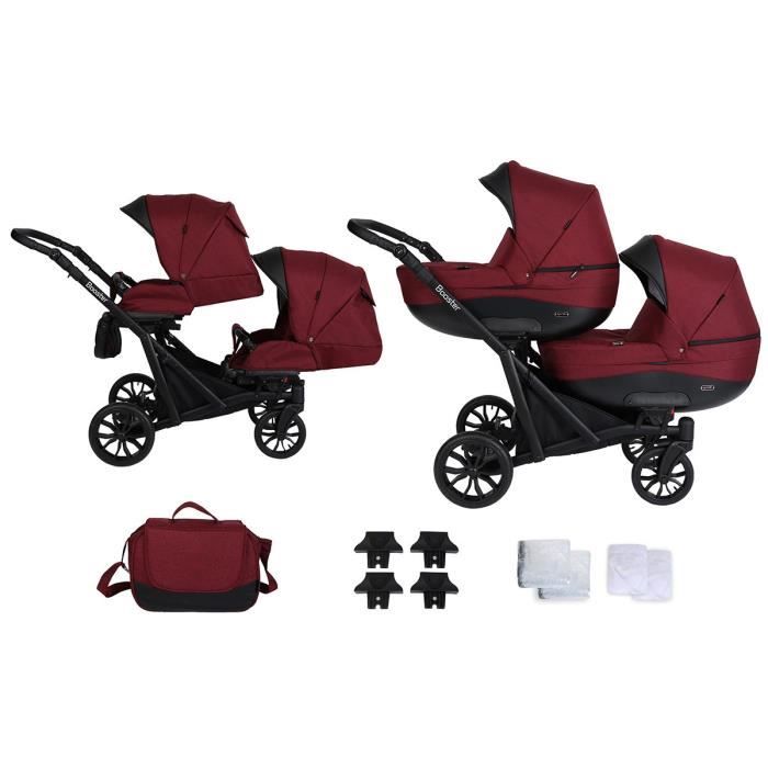 Poussette pour jumeaux 2025 avec siege auto