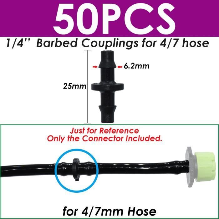 5x Coude Connecteurs Barbelé irrigation raccords de tuyauterie 13 mm Arrosage Automatique