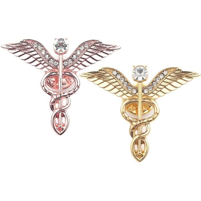 Cajewels - Broche médicale (cadeau original et personnalisé pour les  infirmières / médecin)👩‍🔬👩‍🔬 ➡️Argent Pur 925 ⬅️ ➡️Métal précieux ⬅️ ➡️  Zéro Nickel ⬅️ ➡️ Garantie service après vente ⬅️