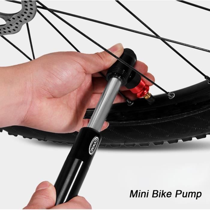 Pompe À Vélo Manomètre Mini Pompe Aiguille VTT Cyclisme Accessoire Outils Pneus