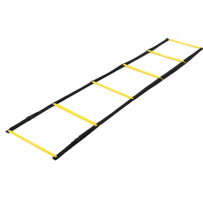 2 Échelles D'Agilité WOPPLXY 6m - Plastique PP Pour Foot, Rugby - Entraînement Coordination Vitesse