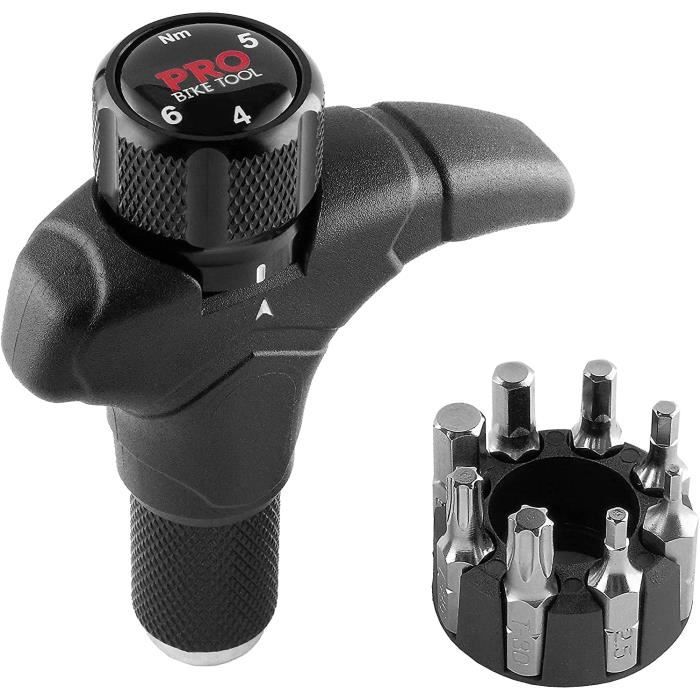 Clé Dynamométrique 2–10 Nm Pour Vélo – Pointe Réglable, Clés Allen Et Tournevis Inclus – Outil De Réparation Compact