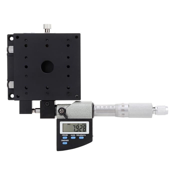HUIOP Micromètre en aluminium noir, ressort de soupape, mesure de la