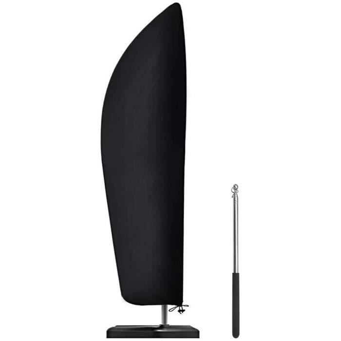 Housse De Protection Pour Parasol Déporté - Tissu Oxford 210D Imperméable, 240x57 Cm - Avec Cordon Réglable Et Sac De Rangement