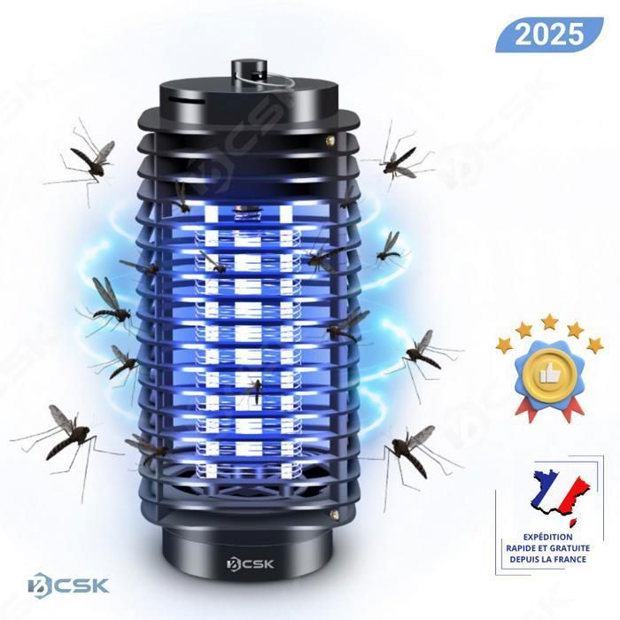 Lampe Anti-Moustique Électrique Anysun - 3000V, IPX4, USB-C, 3 En 1 (LED + Décoration + Tue-insectes) - Pour Jardin, Terrasse, Camping