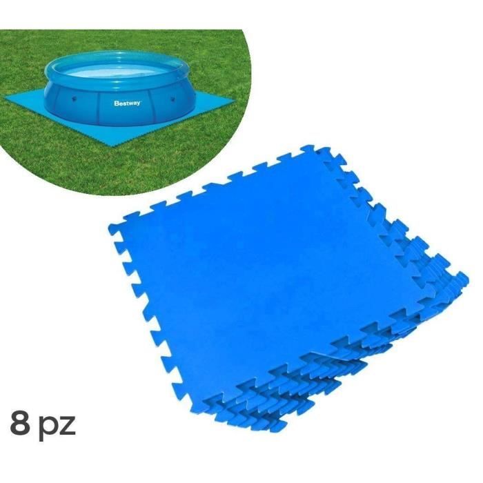 Kit de protection BESTWAY 58220 8 morceaux modulaires 50 x 50 cm Couleur