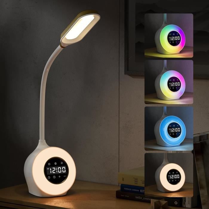 Réveil Lever Du Soleil Lumineux Pour Enfants Et Adultes - Double Alarme, Sons Nature Et Veilleuse