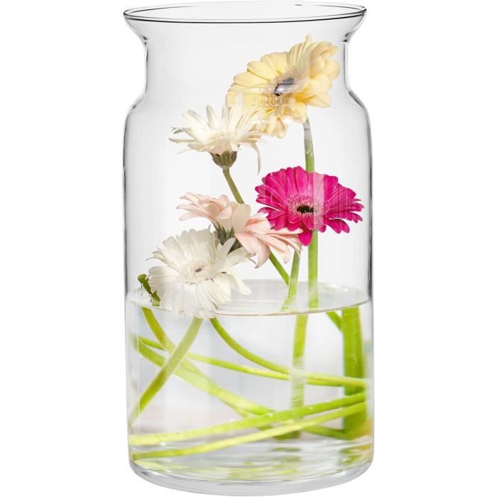 Vase De Fleurs En Verre Transparent Fait À La Main - Vase Oblique À Tige Unique Pour La Maison Vase De Fleurs En Verre Transparent Fait À La Main - Vase Oblique À Tige Unique Pour La Maison