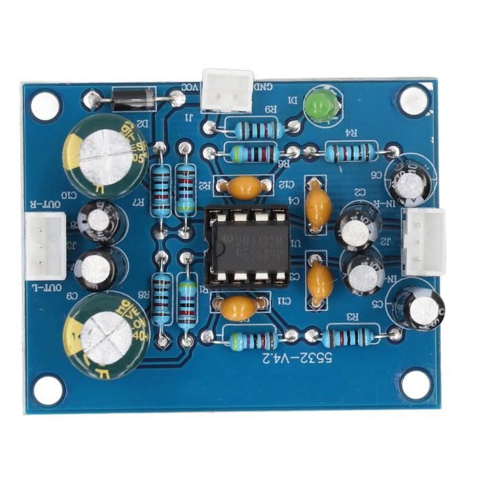 Préampli Audio Fasizi OPA2604+AD827 - Carte De Contrôle De Tonalité Hi-Fi Pour Ampli DIY