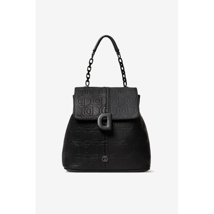 Desigual Sac dos rabat femme en simili cuir 20sakp09 negro