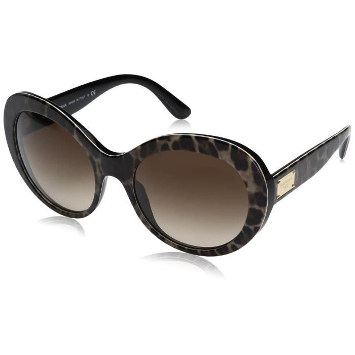 To give permission Violate Meeting Dolce & Gabbana Lunettes de soleil rondes de la femme léopard sur fond noir  Dg4295 199513 57 3N0PSK - Achat / Vente lunettes de soleil Femme - Cdiscount