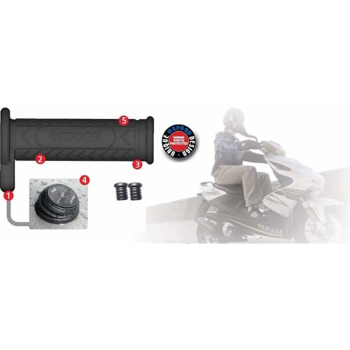 Poignée Chauffante USB 3 Niveaux Pour Scooter Électrique Moto ATV E-Bike - Chaleur Rapide Étanché IP67