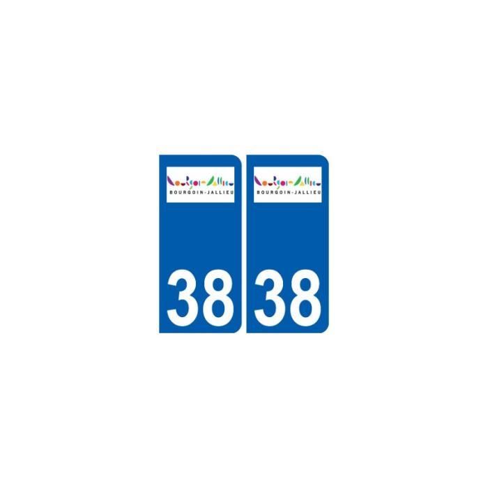 38 Bourgoin Jallieu Logo Autocollant Plaque Ville Angles Arrondis Arrondis Achat Vente Decoration Vehicule 38 Bourgoin Jallieu Logo Cdiscount