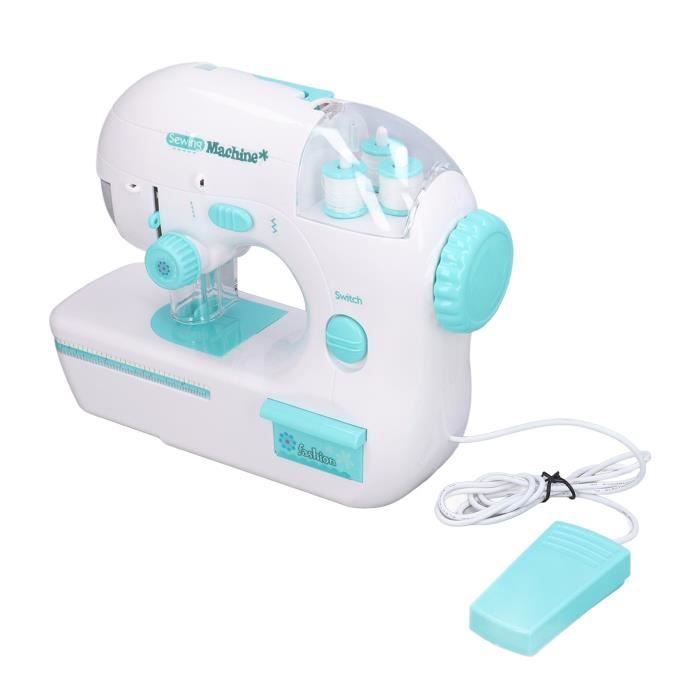 vamei Mini Machine à Coudre Enfant, Sewing Machine Électrique avec Tissus, Fils, Accessoires Complets, Kit Couture Enfant Éducatif, Loisir Créatif, Cadeau Fille 7 8 9 10 11 12 Ans