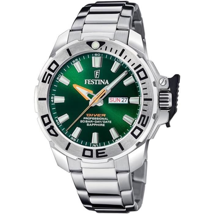 Montre - FESTINA - The Originals Diver F20665/2 - Quartz - Acier inoxydable - 46 mm