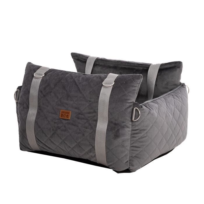 Comparer les prix de GoldenGroup Siege Auto Chien "Three In One" Gris - Protection Voiture Chien, Panier Chien Voiture, Sac Transport Chien -Tapis Chien