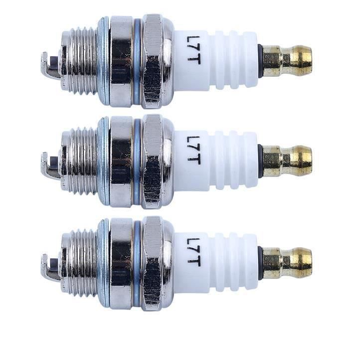 3 Bougies D'Allumage 2 Temps HURI - Compatible Husqvarna/Stihl Tronçonneuse - Remplace BPMR7A