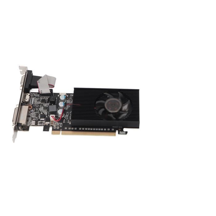 Carte Graphique GT610 2 Go DDR3, Carte Graphique DDR3 64 Bits 810 Hz 2 Go, Carte Vidéo PC 2560