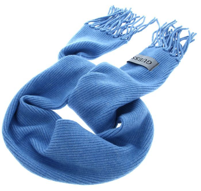 GUESS Écharpe bleu clair pour femme Scarf 30X180 Sky 239193 bleu