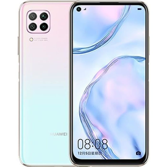 Smartphone Huawei P40 lite 6Go 128Go 4G - Sakura Pink - Double SIM - Lecteur dempreintes digitales