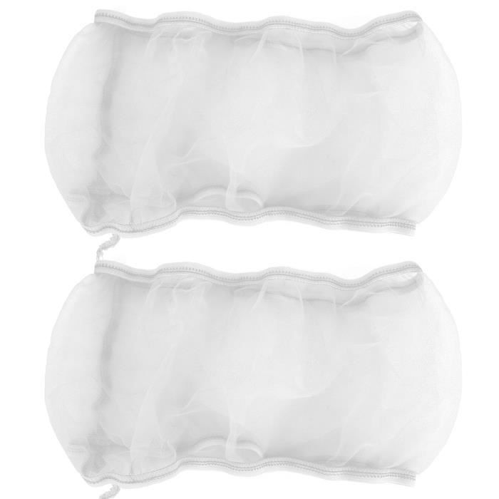 Comparer les prix de LES 2pcs Couverture en Maille de Cage à Oiseaux Accessoire Universel de Cage à Perroquets  en Polyester (Blanc S) 117221