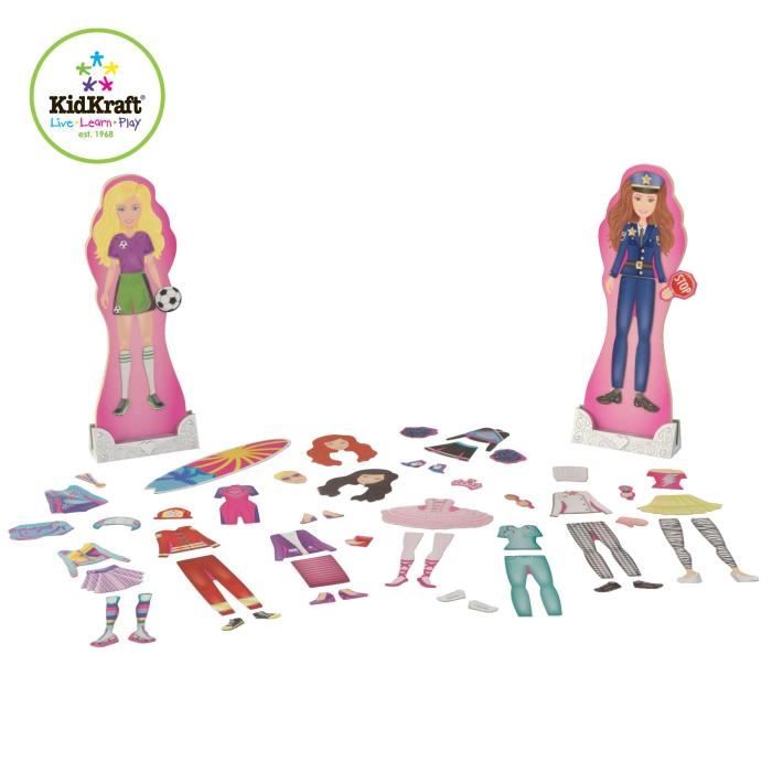 Kit De Robes De Poupées Magnétiques Princesses - Jeu éducatif D'habillage Pour Filles 3-12 Ans - Idéal Anniversaire, Noël