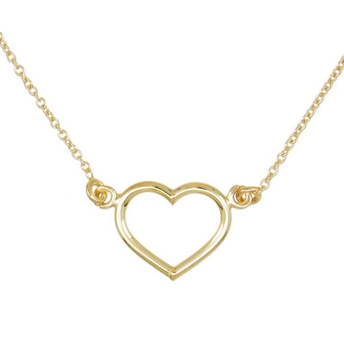 Meilleurs prix pour Collier Femme Or Jaune Véritable - Pendentif Coeur