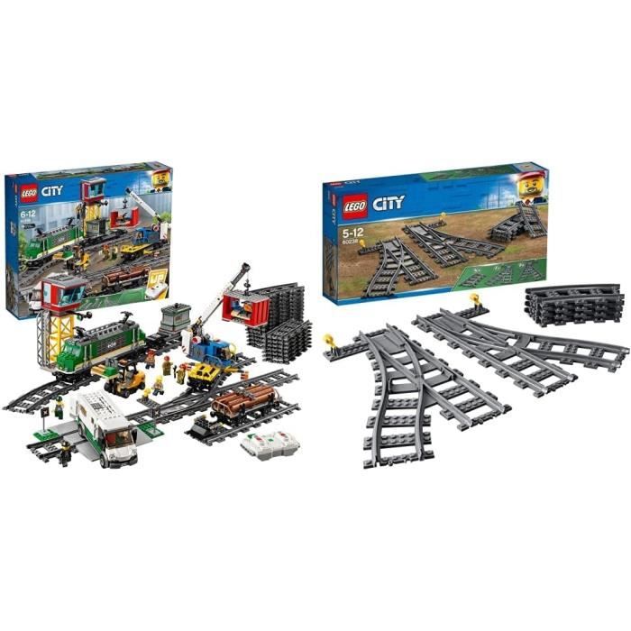 LEGO® City - Le Train de Marchandises - 888 pièces - Garçon et Fille - A  partir de 6 ans