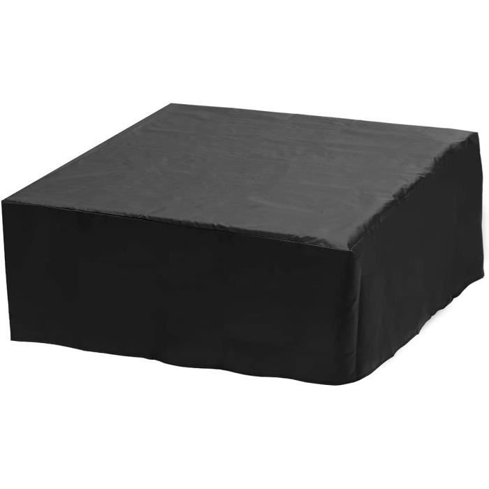 Housse de spa carrée extérieure imperméable 100% résistante aux UV 200x200x85cm