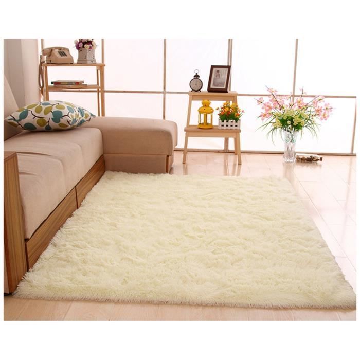 40x60cm Tapis Chambre Doux Tapis Salon Court Long Fausse Fourrure
