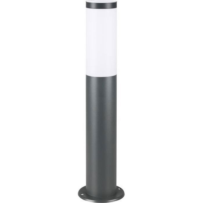 Monzana Lampadaire Dahlia Anthracite Luminaire extérieur E27 lampe sur pied Acier inoxydable jardin IP44 allée