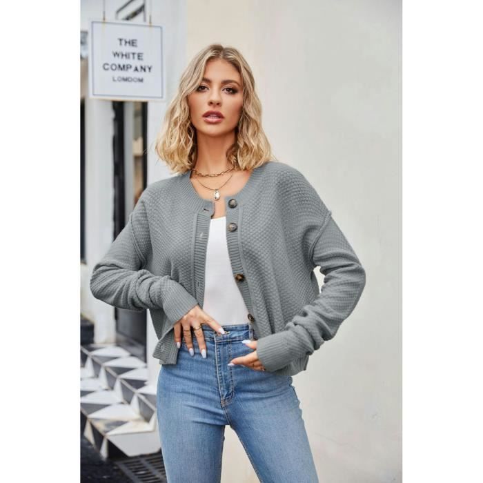 Generisch Cardigan Léger Pour Femme - Style Décontracté - Coupe Ample