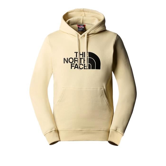 Sweat capuche logo cousu - The North Face - Homme - Beige - Col capuche - Intérieur molletonné