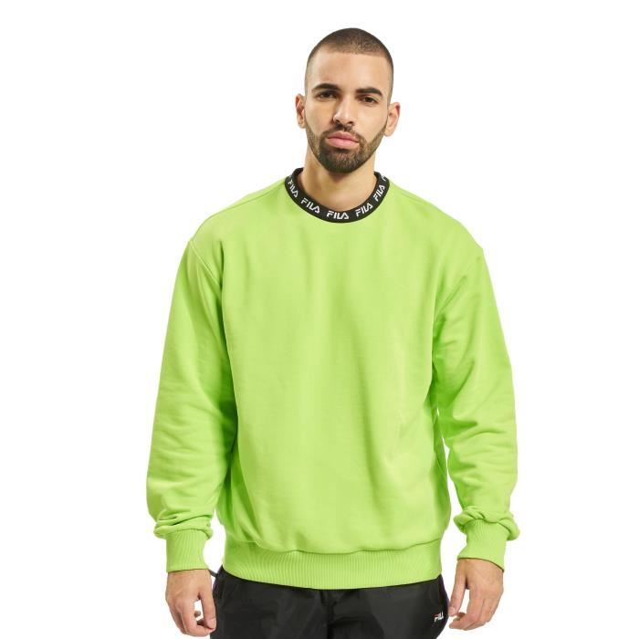 pull fila homme verte