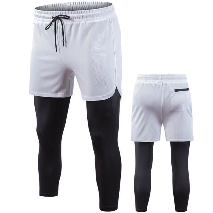 Pantacourt running outlet homme