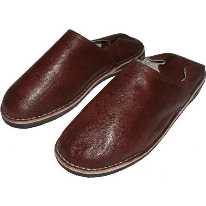 Babouche marocaine homme 2025 cuir