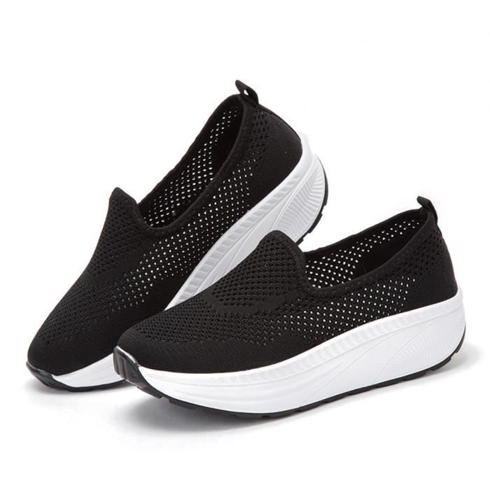 ODCKOI Homme Slip On Baskets Sans Lacets Décontractées Confortable Mode Sneakers Respirantes