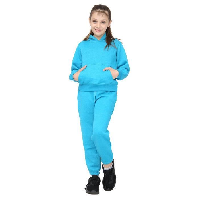 Survêtement Fille Amropi - Pantalon Jogging Et Sweat à Capuche 3-14 Ans
