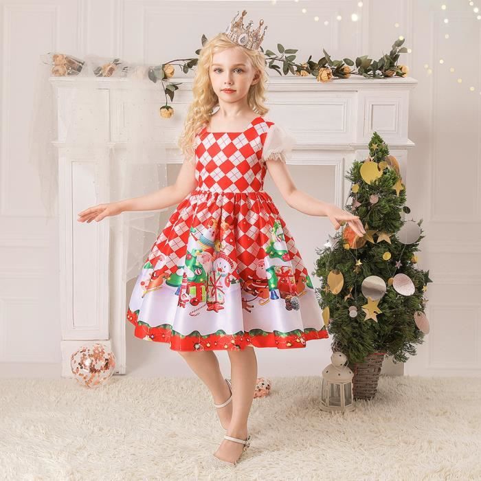 Robe imprimée noel sale