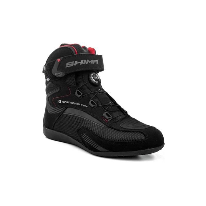 SHIMA Strato Lady Bottes Moto Ventilées - Cuir Hauteur Mi-Mollet