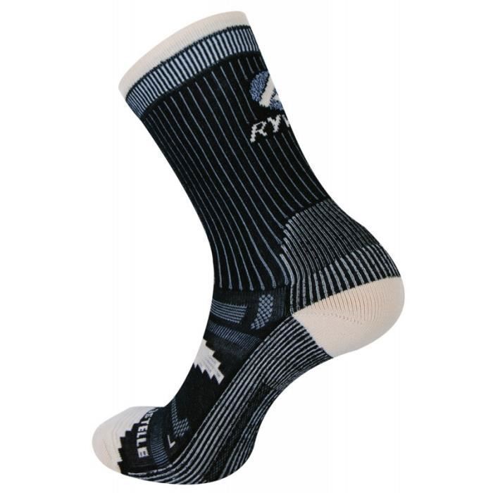 Chaussettes de randonnée Rywan Compostelle Climasocks - noir beige - Homme - 35/37 - Respirant - Montagne Chaussettes de randonnée Rywan Compostelle Climasocks - noir beige - Homme - 35/37 - Respirant - Montagne