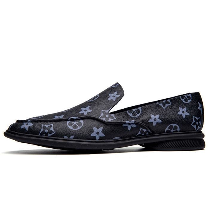 Chaussures cuir homme dans Derby Noir et rouge - Chaussures