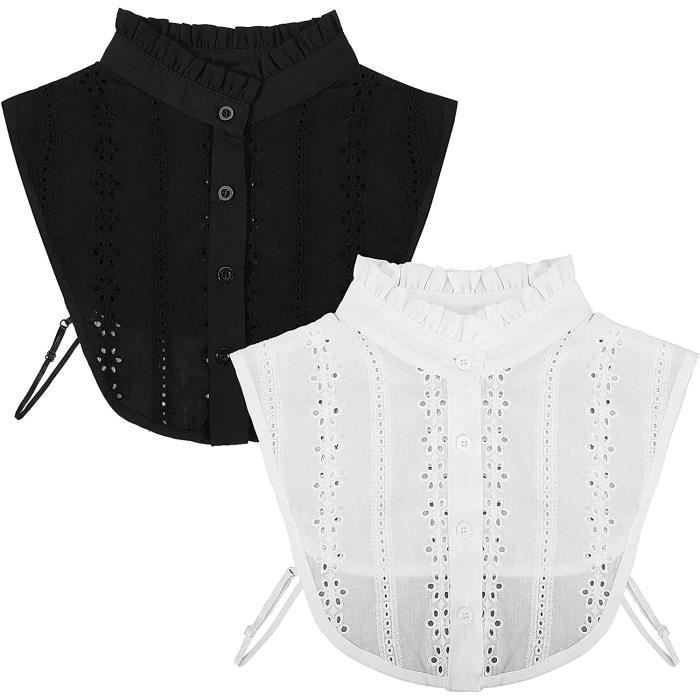 Col Chemise Chemise Blanche Femme Sans Manche Col Chemisier