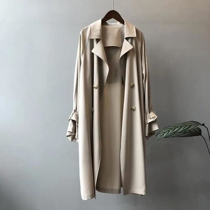 Veste Femme Imperméable Longue Avec Capuche - Coupe-vent Légère, Poches Zippées - Pour Randonnée, Printemps/automne Veste De Pluie Femme