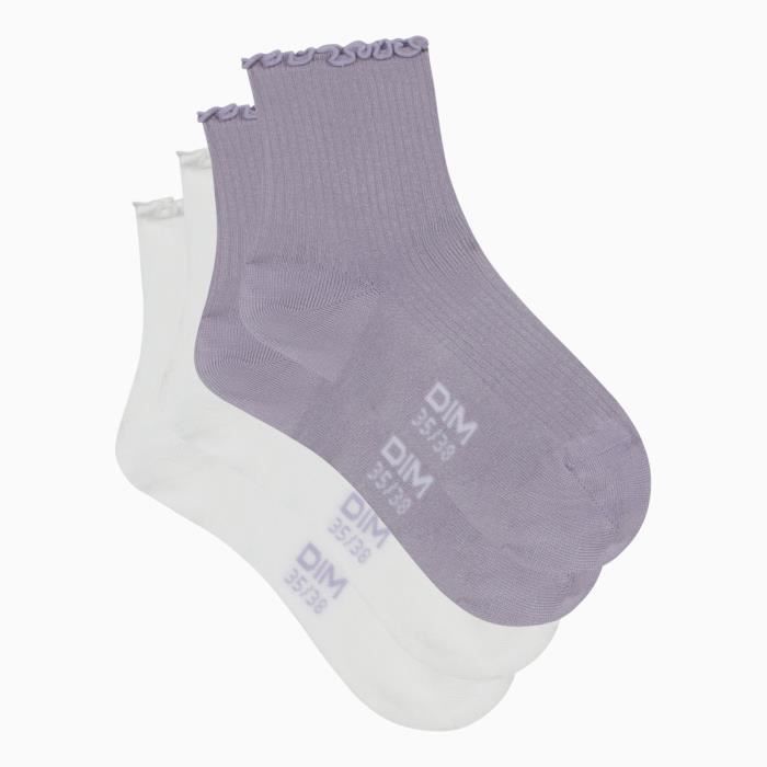 Lot De 2 Paires Chaussettes Bresciani – Hautes Genou, Coton Bleu, Italie, Taille L