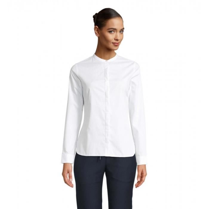 Neoblu Chemise col mao femme BART WOMEN Blanc Cdiscount Pret a Porter