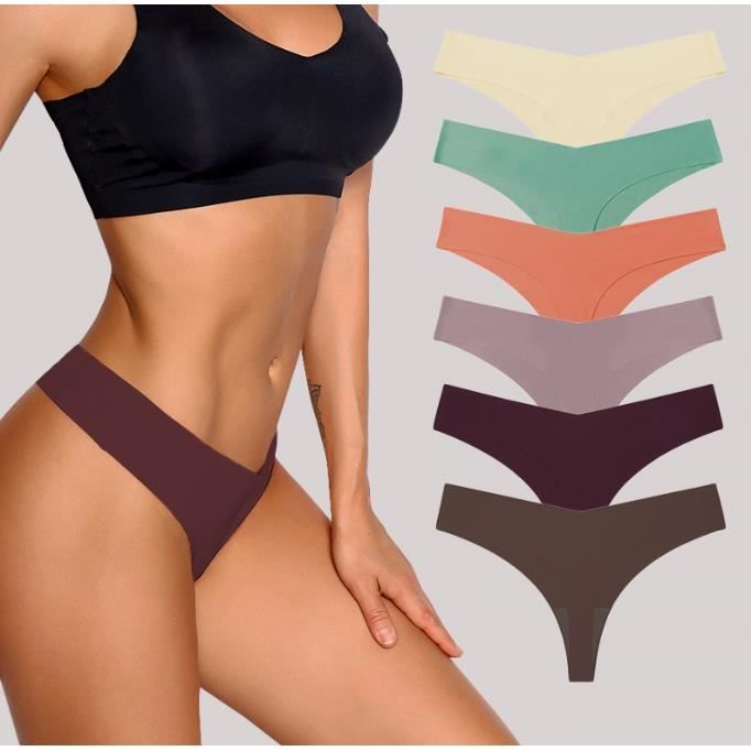 6 Slips Midi Taille Haute Femme Coton Modal Élastique Jadea 742 Élastiqué